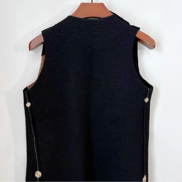 Mina Norton Felted Wool Long Vest - Picture 4 of 15